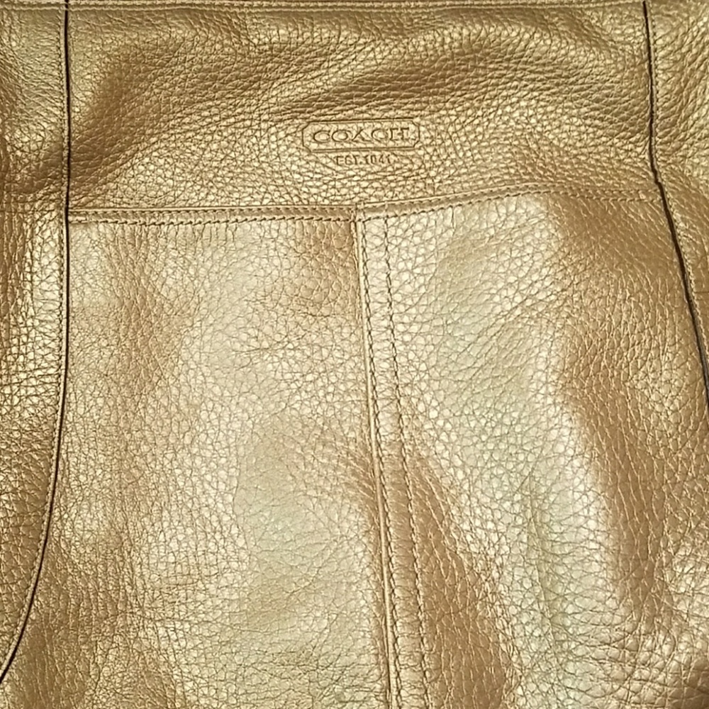 Coach gold hobo